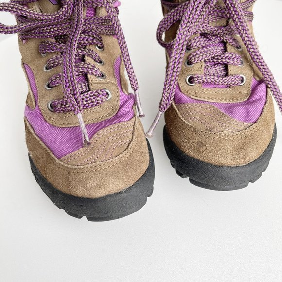Vintage Hi-Tec | Brown Purple Leather Hiking Sneaker / Ankle Boot | 6.5 - Picture 6 of 9